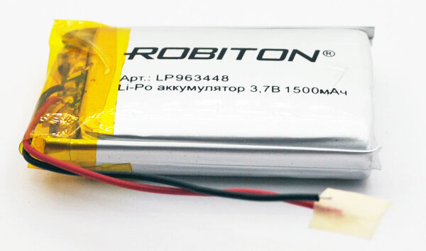 Аккумулятор LP-963448 3.7V 1500 мАч Li-Pol  ROBITON с защитой 
