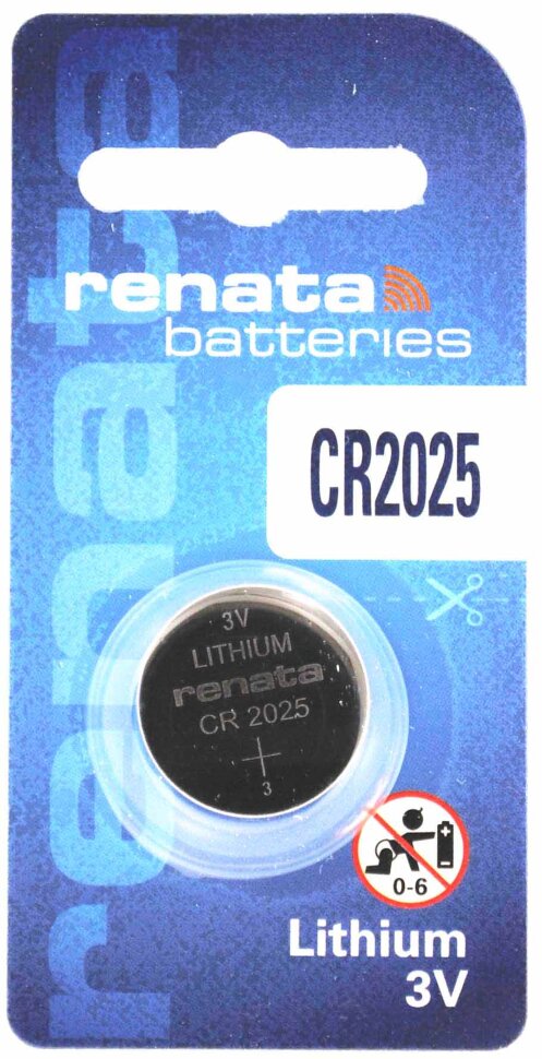 Батарейка CR2025 RENATA 3V литиевая  