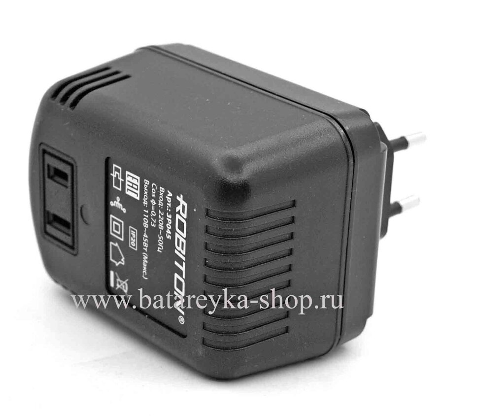 Понижающий адаптер с 220В AC на 110 Вольт AC Robiton 3Р045 45Вт