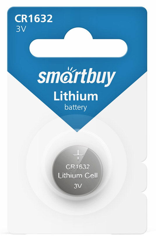 Батарейка CR1632 SMARTBUY 3V литиевая / lithium дисковая