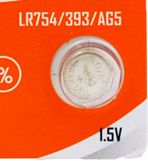 Батарейка 393 MINAMOTO LR754 / AG5 1.5V для часов наручных цена за 1 шт.