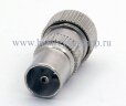 Штекер антенный для телевизора металл крепление винтом на RG6