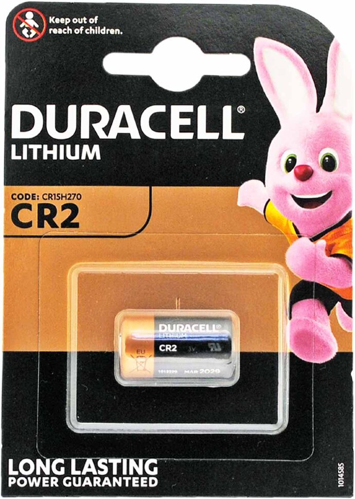 Батарейка CR2 DURACELL 3V Bl1 LITHIUM