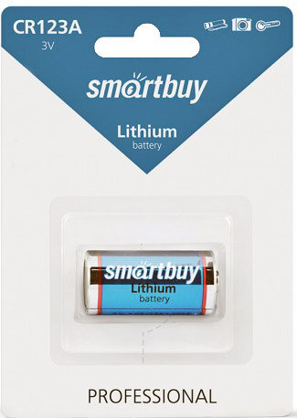 Батарейка CR123A Smartbuy LITHIUM 3V Bl1   