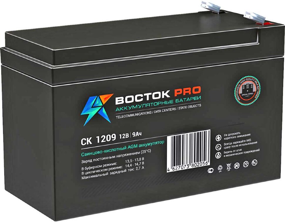 Аккумулятор для детского злектромобиля 12V 9Ah CK1209