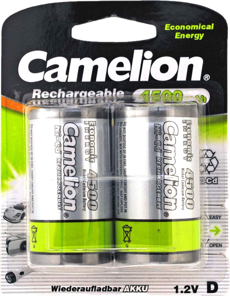 Аккумулятор R20 4500 mAh 1.2V CAMELION ( size D ) Ni - Mh цена за 1 шт. 