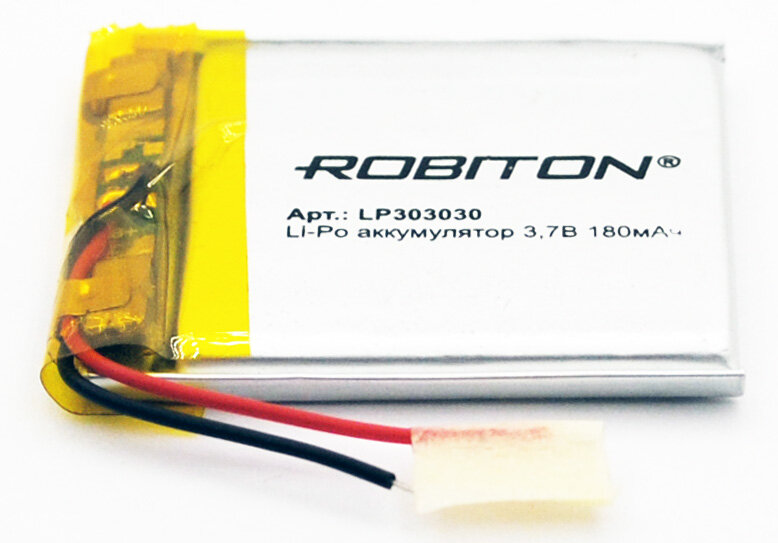 Аккумулятор LP-303030 3.7V 180 мАч Li-Pol  ROBITON с защитой